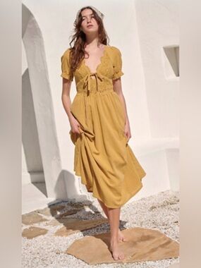 free people stacy midi dress Free People Stacy Midi Dress In Denim Grey - 34% Off